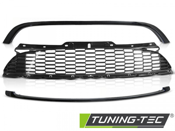 Upgrade Design Sportgrill / Kühlergrill für BMW Mini Cooper S und JCW R55/R56/R57/R58/R59/R61 06-16 Hochglanz schwarz